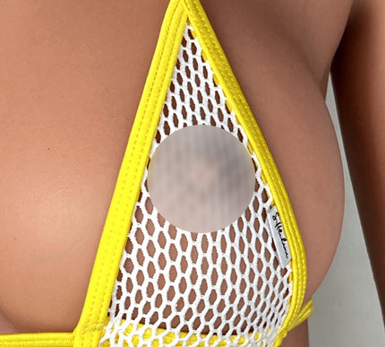 114-3SS Transparent Mini Bikini Set - Premium European Lycra & Heavy Fishnet | SHbikini