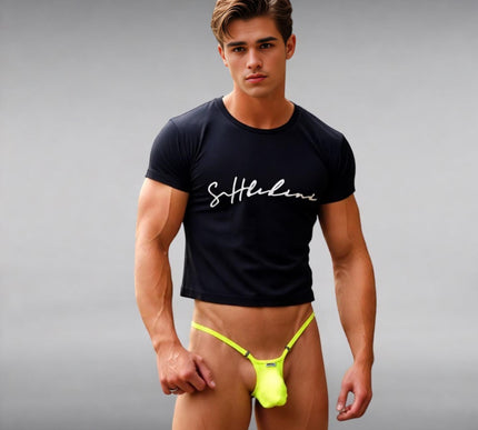 Men's Micro Y-String - Tropic Lime Neon Green