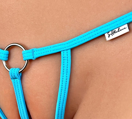 Blue Paradise Open Crotch Micro Thong SHbikini 1026-0 | Sexy Lingerie