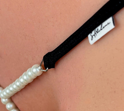 Handmade Open Crotch Pearl String Thong - Style 999-1 | SHBikini
