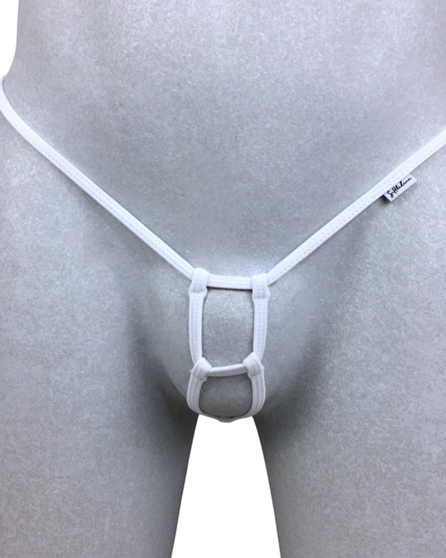 SHbikini Men’s Minimalist Contour Frame – Architectural Open-Back Posing String