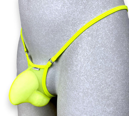 Men's Micro Mesh Y-String - Tropic Lime Neon Green
