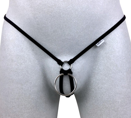Men’s Micro String Thong with 40mm Metal Front Ring 511-1