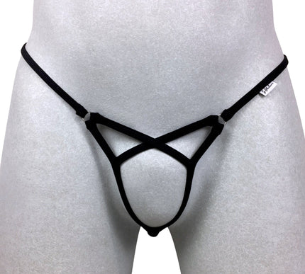 Men's Open Crotch Micro Thong - Adjustable Support Ring | S-L