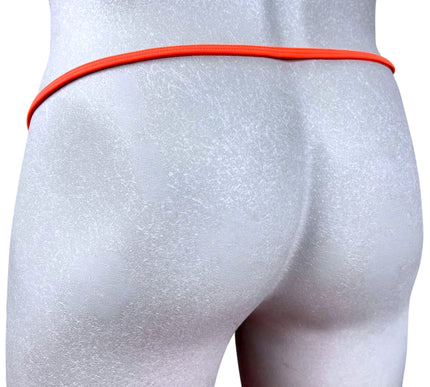 Men's Micro Thong with Plug Loop - Orange Mesh | SHbikini 528-S