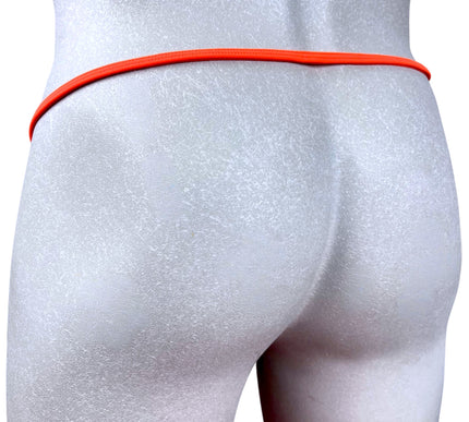 Men's Micro Thong with Plug Loop - Orange | SHbikini 528-0
