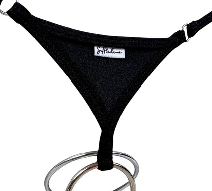 Men's Open Crotch Micro Thong - Dual Metal Rings 502-0