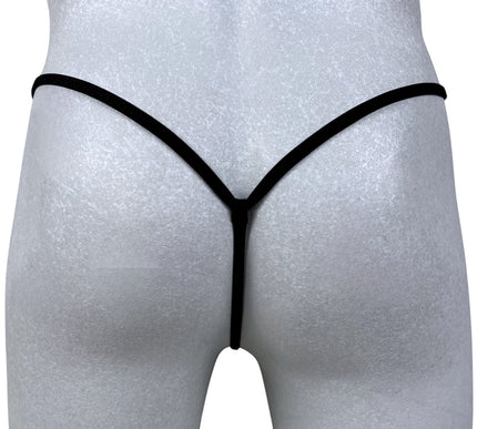 Men's Open Crotch Micro Thong - Dual Metal Rings 502-0