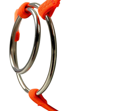 Men's Orange Lycra Mini Thong with Rings, SHbikini 521-2