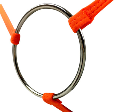 Men's Orange Matte Lycra Mini Thong with Ring - 518-4