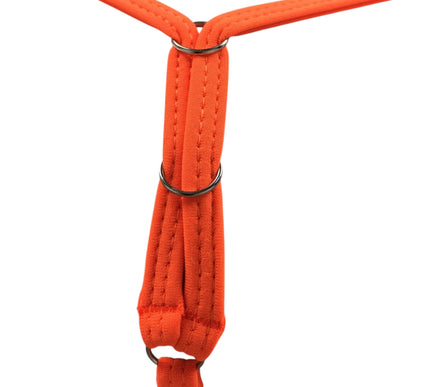 Men's Orange Matte Lycra Open Crotch Thong - 514-4
