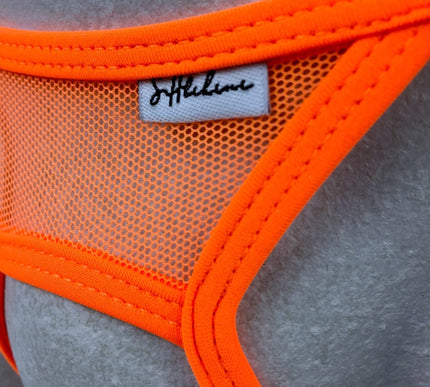 Men's Orange Micro Mesh Open Crotch Thong - 506-2S