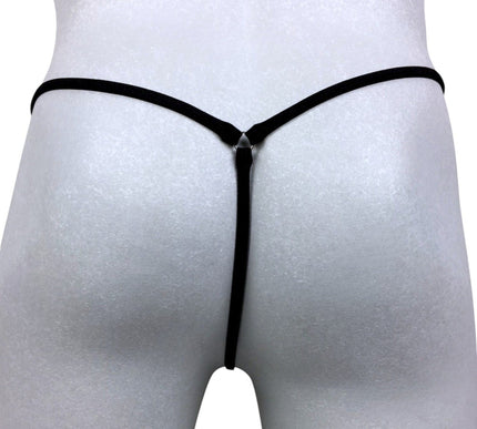 Men's Sexy Micro Thong Black Orange SHbikini One Size 515-4