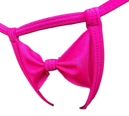Pink Lycra Bow Micro String Bikini SH-OS-1003-1 SHbikini