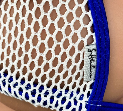 Royal Blue Extreme Micro Triangle Top - Transparent Mini Top- SHbikini