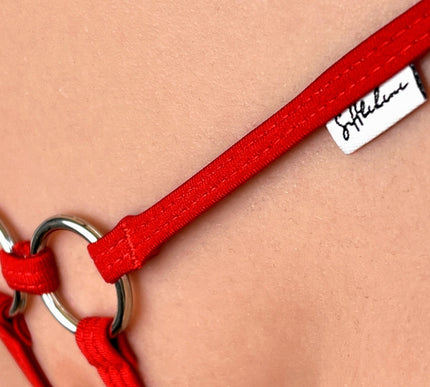 SHbikini 1025-6 Open Crotch Micro Thong – Red Sexy Crotchless Panties