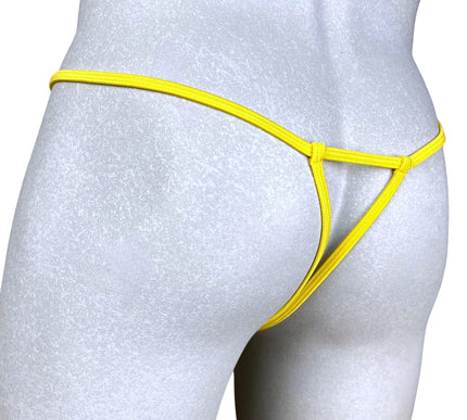 SHbikini 507-2 Men’s Minimalist Cutout G-String Thong | Handcrafted Micro Underwear