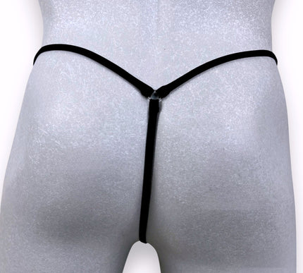 501-7S, SHbikini Men's Sexy Micro Thong | 2-in-1 Black Mesh Underwear