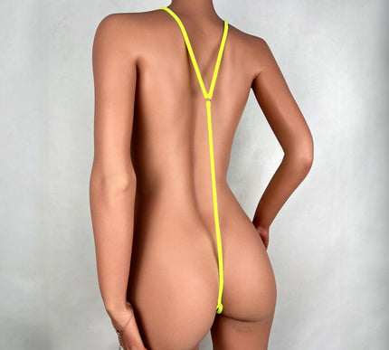 Bold Spandex Mesh Thong Bodysuit – Sexy Sheer Micro One Piece | SHbikini