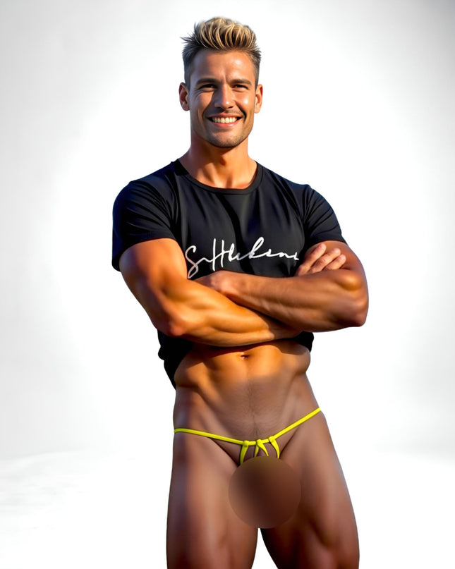 Men’s Seductive Open Micro String Thong