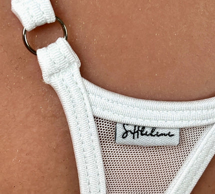 SHbikini Avant-Garde Linear Y-Back String – Minimalist Open-Silhouette Bottom