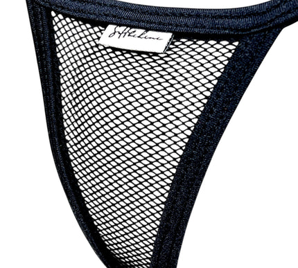 Sexy Men's Micro Thong - Black Fishnet Erotic Underwear 515-4SS