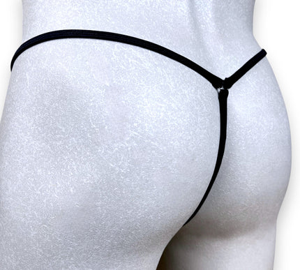 Sexy Men's Micro Thong - Black Fishnet Erotic Underwear 515-4SS