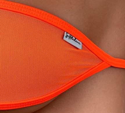 Sexy Orange Mesh Bandeau Micro Bikini Set 148-3S | SHbikini