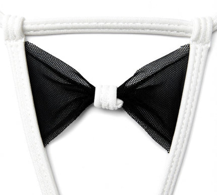 Sleek Micro G-String Thong with Tailored Statement Bow | Style 1003-5S