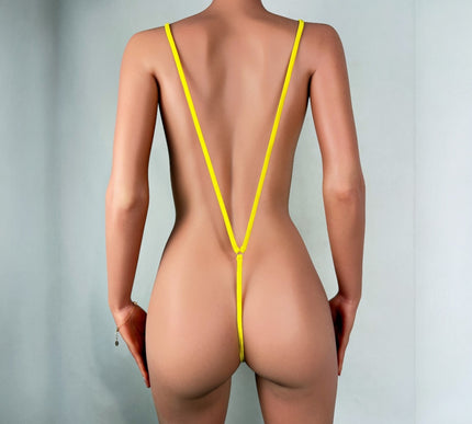 Slingshot Mini String Bodysuit – Extreme V-Shape Minimalist Lingerie