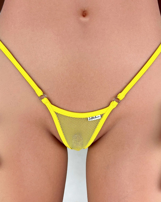 Transparent Y-Back Micro String Bikini - Sheer Spandex Thong | SHbikini