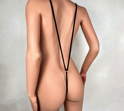 Ultra Minimal Slingshot String Thong - Tiny Micro Bikini Swimwear