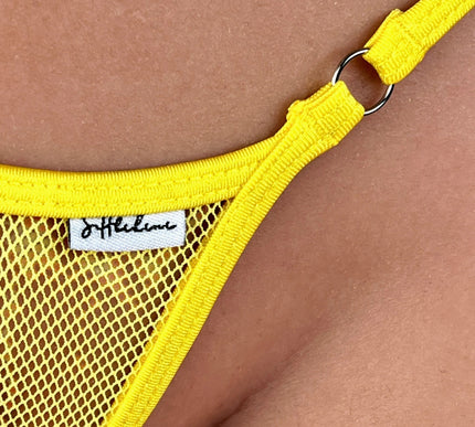 SHbikini 109-9SS Minimalist Spandex Micro Thong | Handmade One Size Bikini Bottom
