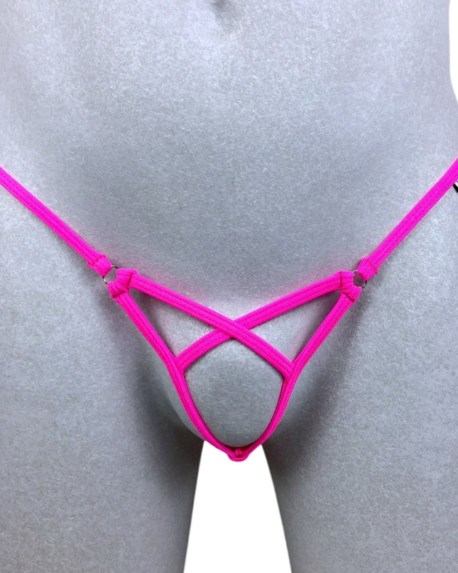 Men’s Open Spandex Thong – Minimal Stretch Underwear