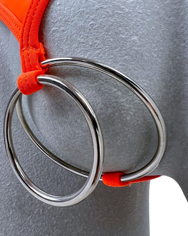 Men’s Micro Thong with 40mm & 60mm Metal Front Rings