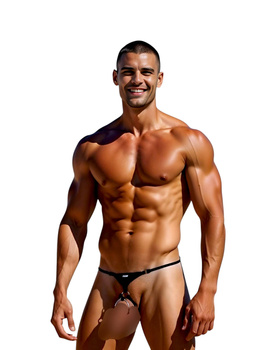 Men's strings with a ring 504